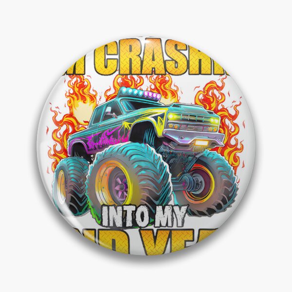 Item preview, Monster Truck 2Nd Birthday Crashin' Into My Second Year designed and sold by Donald Howard.