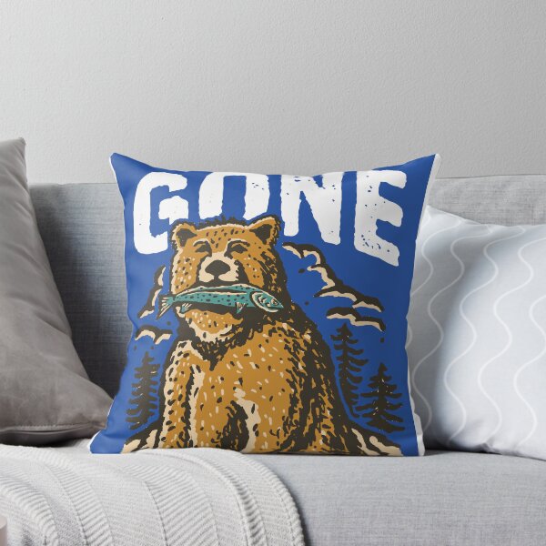 Item preview, Gone Fishing Vintage Bear Illustration designed and sold by merona-design.