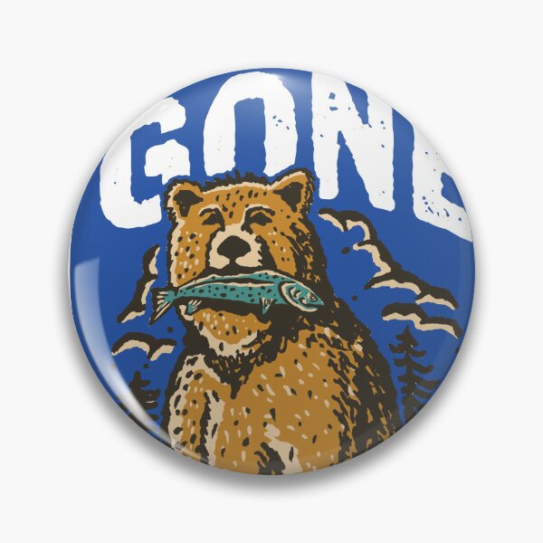 Item preview, Gone Fishing Vintage Bear Illustration designed and sold by merona-design.