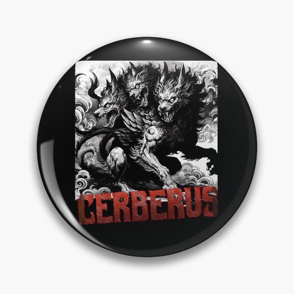 Item preview, Fierce Three-Headed Hellhound Surrounded By Clouds designed and sold by de-art99.