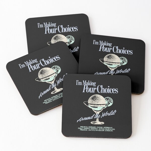 Item preview, I'm Making Pour Choices Around The World Funny Travel Cocktail Graphic Tee designed and sold by Cleckchave.