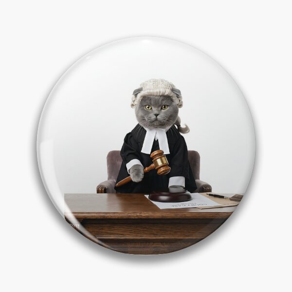 Item preview, Scottish Fold Cat Justice Judge designed and sold by PictoVibe.