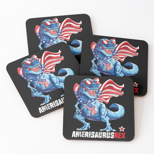 Item preview, Dinosaur 4th of July Men Amerisaurus T Rex American Flag USA Tank Top Small designed and sold by forthelovat12.