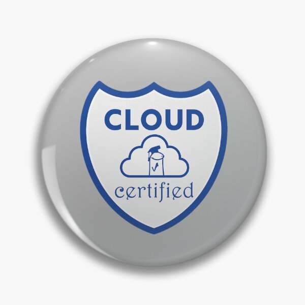 Item preview, Cloud Certified Microsoft Azure colors Design | Sticker | Sticker | Pin | meme designed and sold by I am Certified.