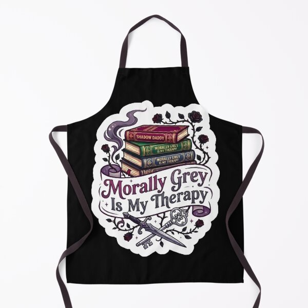 Item preview, Morally Gray Is My Therapy - Dark Romance Bookstack Sticker designed and sold by AlruanceStudio.