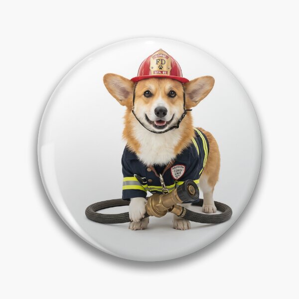 Item preview, Corgi Firefighter Rescue Hero designed and sold by PictoVibe.