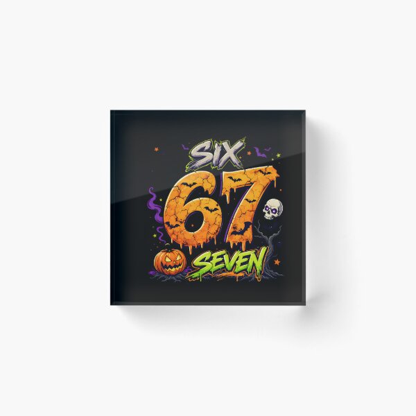 Item preview, Six Seven Meme Haunted by 67 Spooky Halloween designed and sold by serazahran.