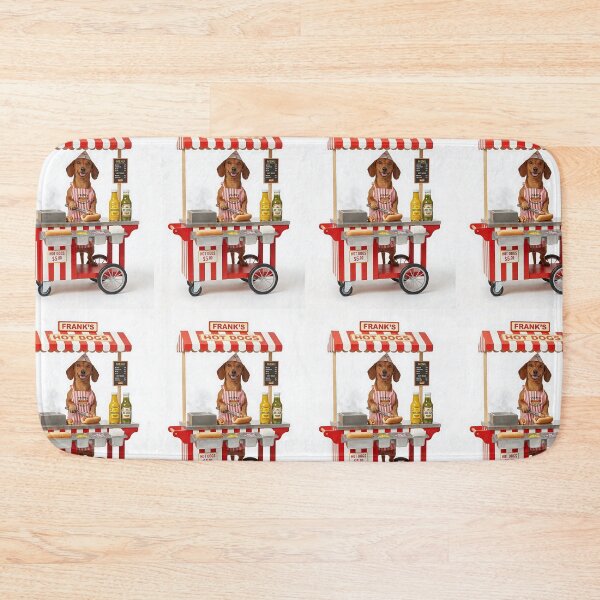Item preview, Dachshund Hot Dog Vendor Fun designed and sold by PictoVibe.
