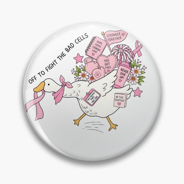 Item preview, Breast Cancer Awareness Duck designed and sold by ColorCatcher.