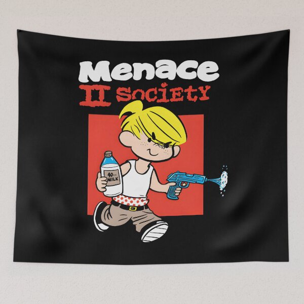 Item preview, Dennis The Menace To Society Cartoon Meme designed and sold by ichigobellbell.