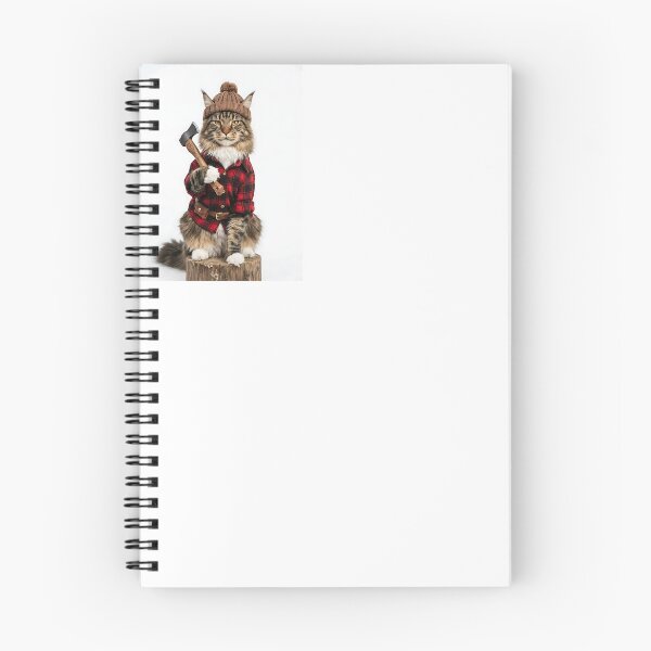 Item preview, Maine Coon Cat Lumberjack Strong designed and sold by PictoVibe.