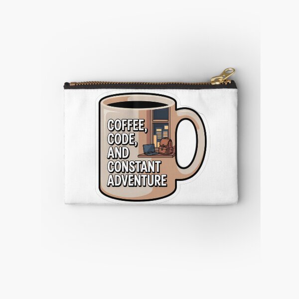 Item preview, Coffee, Code, and Constant Adventure designed and sold by NiftyWrx.