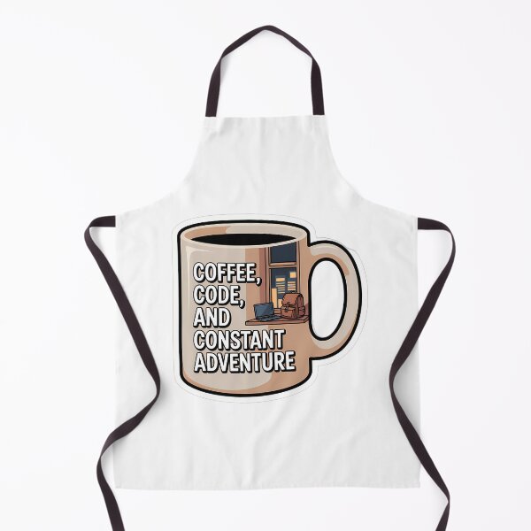 Item preview, Coffee, Code, and Constant Adventure designed and sold by NiftyWrx.