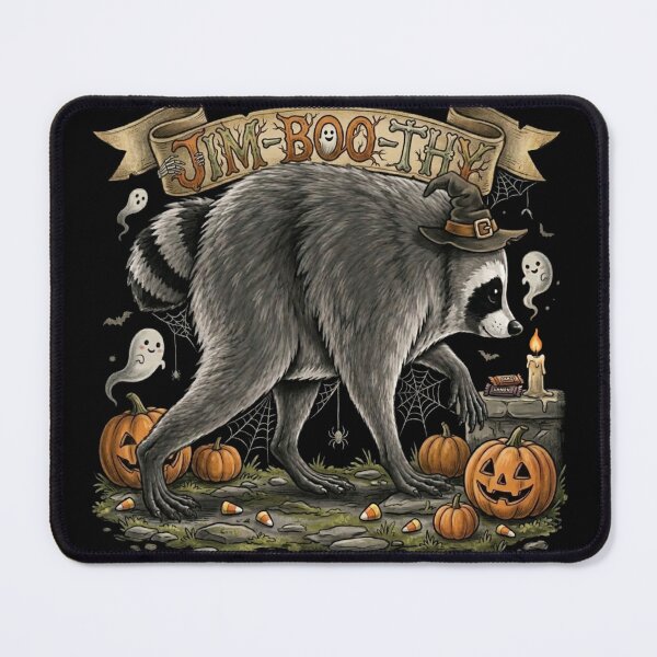 Item preview, Jim-Boo-Thy Raccoon Witch Pumpkin Halloween designed and sold by CF_VintageDesign.