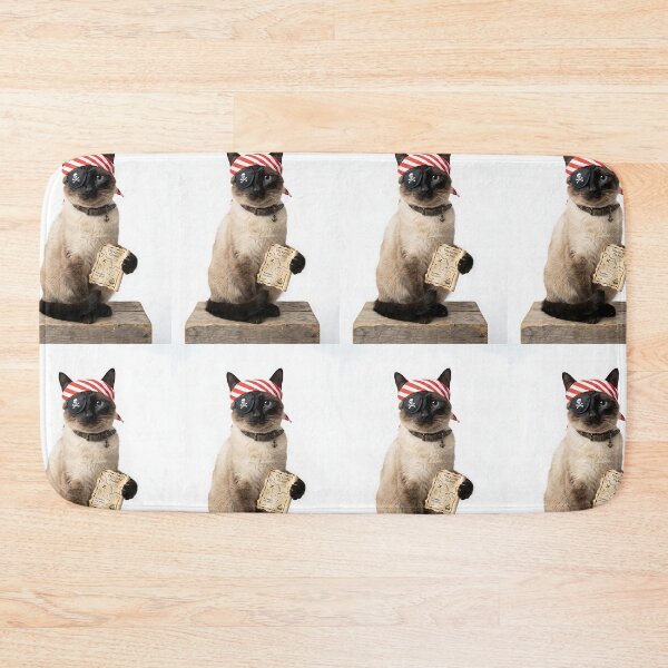 Item preview, Siamese Cat Pirate Adventurer designed and sold by PictoVibe.