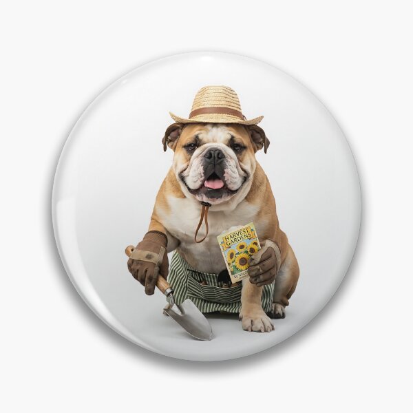 Item preview, Bulldog Gardener Green Thumb designed and sold by PictoVibe.
