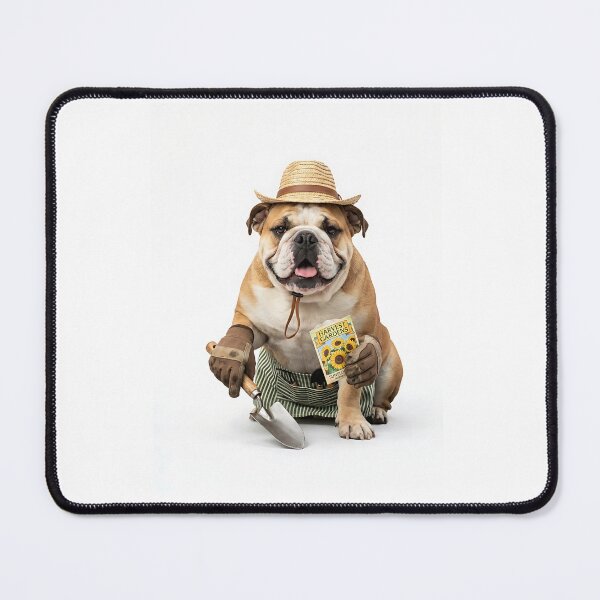 Item preview, Bulldog Gardener Green Thumb designed and sold by PictoVibe.