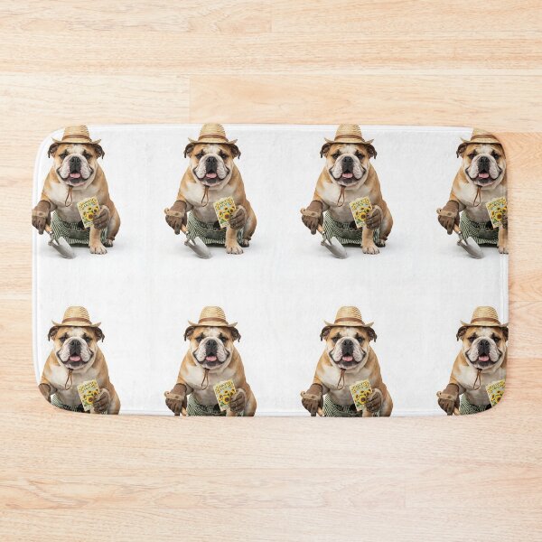Item preview, Bulldog Gardener Green Thumb designed and sold by PictoVibe.