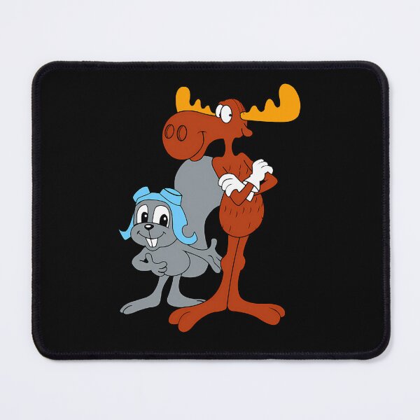 Item preview, Grey Flying Squirrel In Aviator Cap Standing Beside Tall Brown Moose designed and sold by ENDLESS LUXURY.