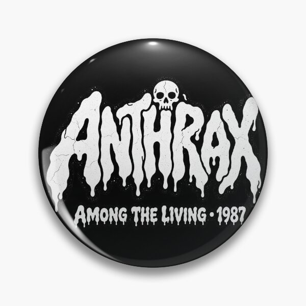 Item preview, Anthrax Among the Living 1987 Thrash Metal Slime Art designed and sold by JMS-Artvintage.