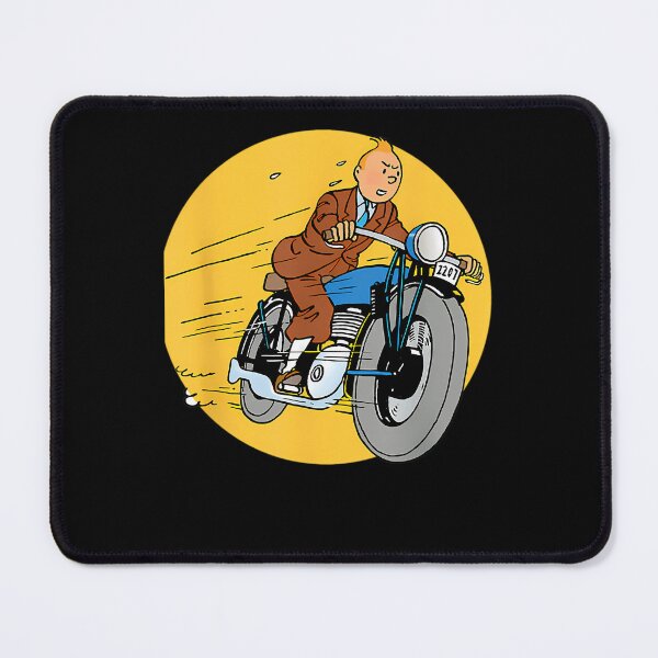 Item preview, Brown Suit Reporter Riding Blue Motorcycle Speeding Forward designed and sold by ENDLESS LUXURY.