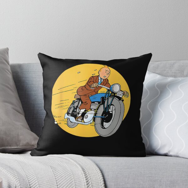 Item preview, Brown Suit Reporter Riding Blue Motorcycle Speeding Forward designed and sold by ENDLESS LUXURY.