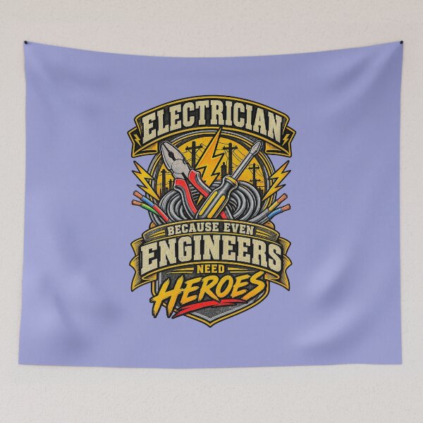 Item preview, Electrician – Because Even Engineers Need Heroes designed and sold by GottaPics.