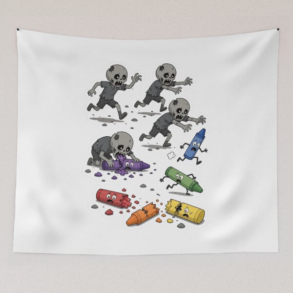 Item preview, Zombie Stickmen Chasing & Eating Crayons designed and sold by THMKagutsuchi.
