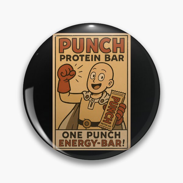 Item preview, Bald Superhero Raising Fist Holding Wrapped Snack Food designed and sold by jestemjaros.