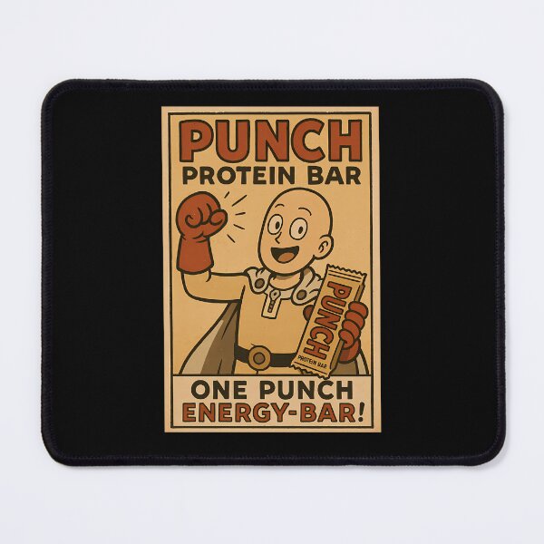 Item preview, Bald Superhero Raising Fist Holding Wrapped Snack Food designed and sold by jestemjaros.