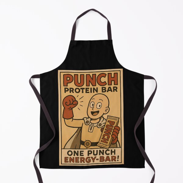 Item preview, Bald Superhero Raising Fist Holding Wrapped Snack Food designed and sold by jestemjaros.