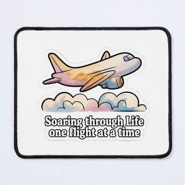 Item preview, Soaring Through Life Airplane Art designed and sold by NiftyWrx.