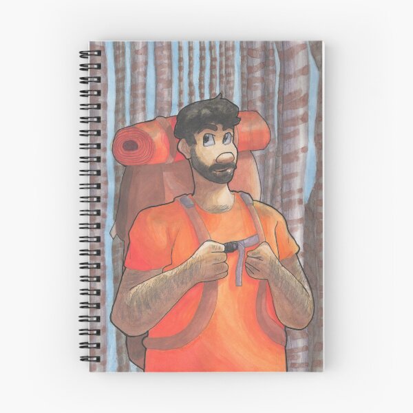 Item preview, Guy on a Hike designed and sold by WaddlingWatercolor.