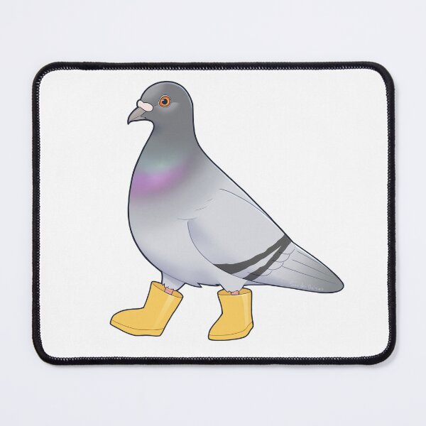 Item preview, Pigeon in Rain Boots designed and sold by Sonderdaisies.
