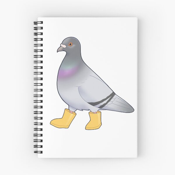 Item preview, Pigeon in Rain Boots designed and sold by Sonderdaisies.