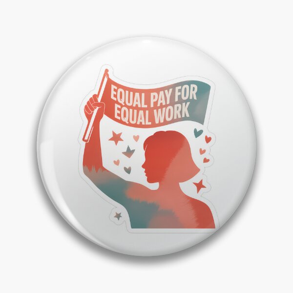 Item preview, Equal Pay for Equal Work Silhouette designed and sold by NiftyWrx.