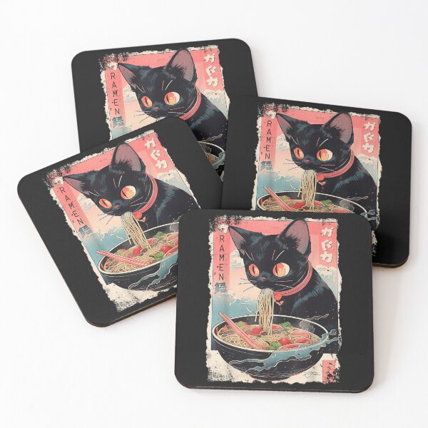 Item preview, Ramen Noodles Cat Japan Y2K Kawaii Retro Cats Manga Anime Funny Tee designed and sold by forthelovat12.
