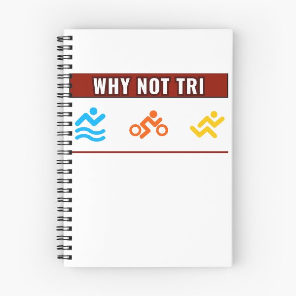 Item preview, Why Not Tri? Swim Bike Run Triathlon Motivation designed and sold by endurothreads.