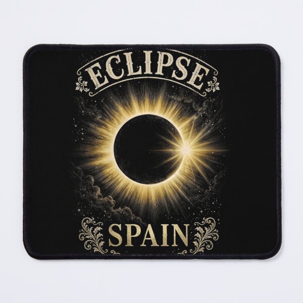 Item preview, Eclipse Spain 2026 Solar Eclipse Vintage Celestial  designed and sold by Zizo-DR44.