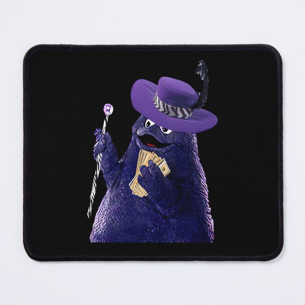 Item preview, Purple Mascot Wearing Feathered Wide Brim Hat Holding Stack Of Cash And Cane designed and sold by jestemjaros.