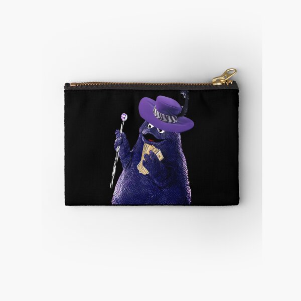 Item preview, Purple Mascot Wearing Feathered Wide Brim Hat Holding Stack Of Cash And Cane designed and sold by jestemjaros.