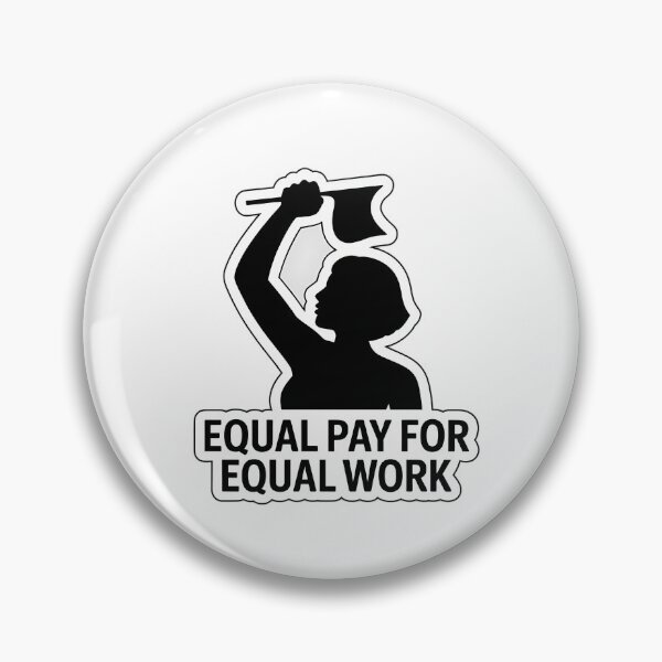 Item preview, Equal Pay for Equal Work Silhouette designed and sold by NiftyWrx.