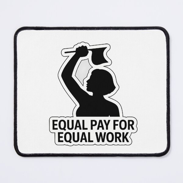 Item preview, Equal Pay for Equal Work Silhouette designed and sold by NiftyWrx.
