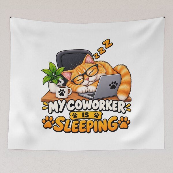 Item preview, Sleeping Cat Coworker designed and sold by M.Store.