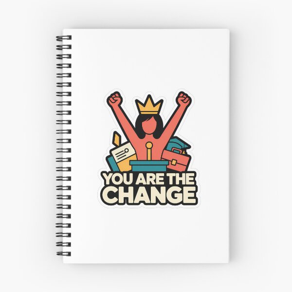 Item preview, Empowering Woman with Crown and Progress Symbols designed and sold by NiftyWrx.