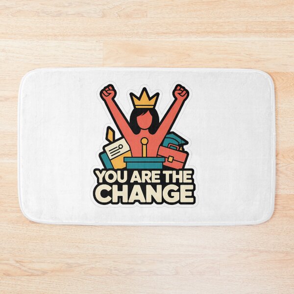 Item preview, Empowering Woman with Crown and Progress Symbols designed and sold by NiftyWrx.
