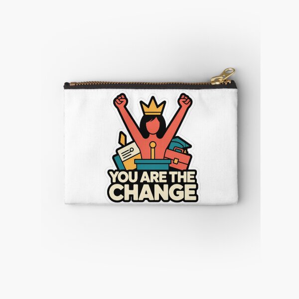 Item preview, Empowering Woman with Crown and Progress Symbols designed and sold by NiftyWrx.
