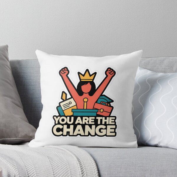 Item preview, Empowering Woman with Crown and Progress Symbols designed and sold by NiftyWrx.