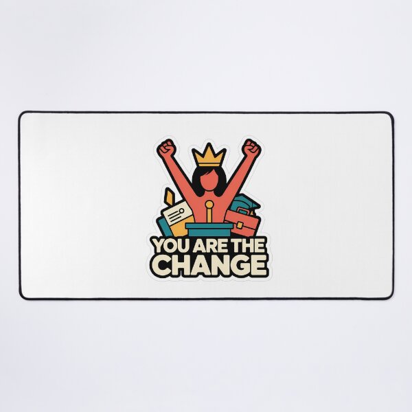 Item preview, Empowering Woman with Crown and Progress Symbols designed and sold by NiftyWrx.