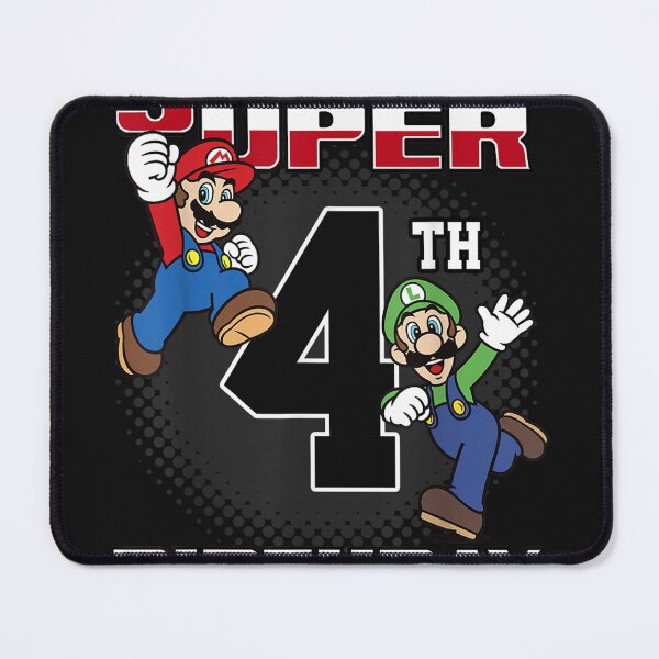 Item preview, Super M and Luigi Super Birthday 4th Birthday Portrait designed and sold by forthelovat12.